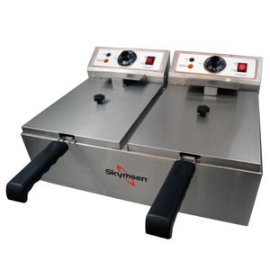Fritadeira Eletrica Inox Fed20 10 Litros 2 Cubas 2X2000w 127V - Skymsen