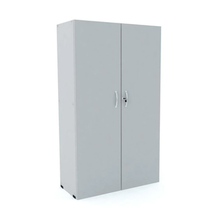 Armario Alto 158X80x38 Maxxi 2 Portas 3 Prateleiras Cinza - Pandin