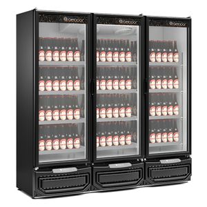 Balcao Refrigerado Carnes E Bebidas Gcbc1450 Preto 1458L Porta Vidro 220V - Gelopar