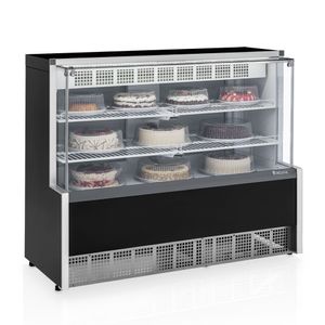 Vitrine Aurora Serpentina Gpea-140r Preto Vidro Reto 127V - Gelopar