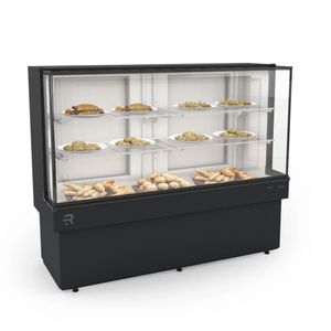 Vitrine Neutra Confeitaria Vanguard Plus Cvps1450 Preto Com Led 220V - Refrimate