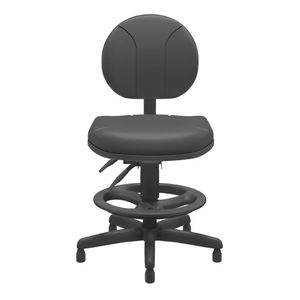 Cadeira Caixa Executiva Ergonômica Tecido Preto Sem Braço - Plaxmetal