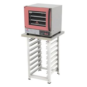 Kit Forno Turbo Eletrico Fast Oven Prp-004 Plus Digital Rosa 127V + Bancada Mes-004 - Progas