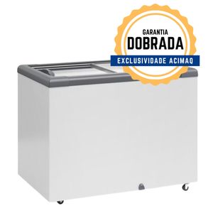 Freezer Horizontal Ghd 300H Branco 300L 2 Tampa Vidro Sem Cesto 220V - Gelopar