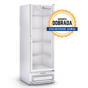 Freezer Vertical Dupla Ação Gpa57 Branco 578L Porta Vidro 220V - Gelopar