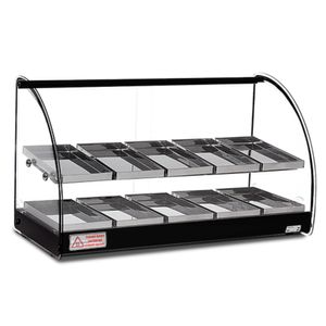 Estufa 10 Bandejas Vidro Curvo Dupla Preto Basica 127V - Tita