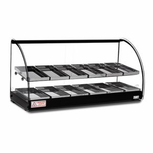 Estufa 12 Bandejas Vidro Curvo Dupla Preto Basica 220V - Tita