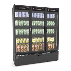 Auto Servico Frios E Laticinios Vanguard Asvr3p Todo Preto 3 Portas 220V - Refrimate