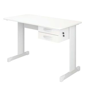 Mesa Secretaria Maxxi 120X60 Branco 2 Gavetas - Pandin