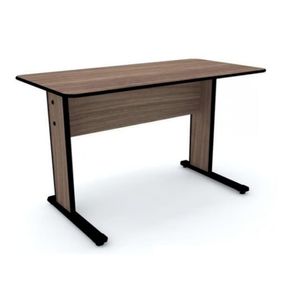 Mesa Secretaria Maxxi 120X60 Preto E Walnut - Pandin