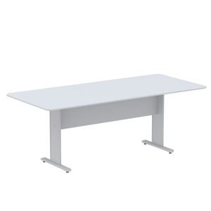 Mesa Reuniao Maxxi 200X95 Retangular Cinza - Pandin