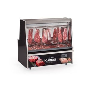 Balcao Refrigerado Açougue Turino Standard Gats150 Preto Tendal Duplo Sem Deposito 220V - Gelopar