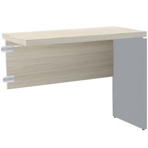 Complemento Mesa Pe25 90X45 Nogueira E Cinza - Pandin