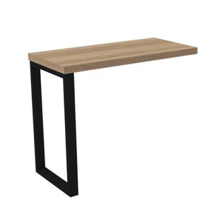 Complemento Mesa Secretaria Pe40 90X45 Pe Tubular Naturale E Preto - Pandin