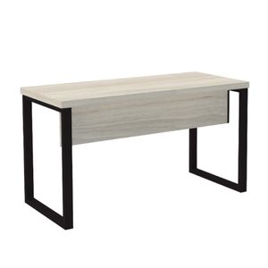 Mesa Secretaria Pe40 150X60 Pe Tubular Nogueira E Preto - Pandin