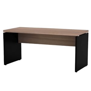 Mesa Secretaria Pe40 120X60 Walnut E Preto - Pandin