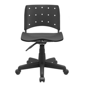 Cadeira Secretaria Ergoplax Giratoria Ergonomica Preto - Plaxmetal