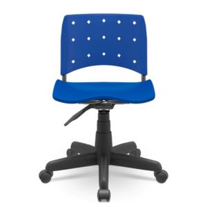 Cadeira Secretaria Ergoplax Giratoria Ergonomica Azul - Plaxmetal