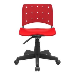 Cadeira Secretaria Ergoplax Giratoria Ergonomica Vermelho - Plaxmetal