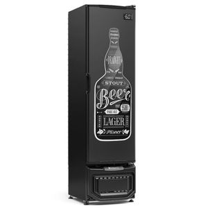 Cervejeira Gcb-23e Preto 228 Litros Porta Cega Adesivada 127V - Gelopar