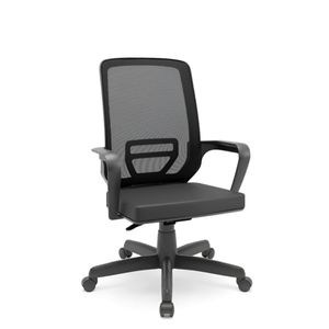 Cadeira Adrix Presidente Relax System Vinil Preto - Plaxmetal