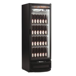 Cervejeira Grba400pv Preto 410 Litros Porta Vidro 127V - Gelopar