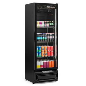 Refrigerador Vertical Grv-45 Eco Porta De Vidro 446 Litros Preto 220V - Gelopar