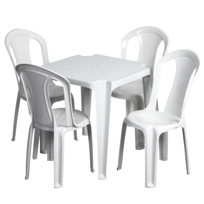 CONJUNTO-MESA-COM-4-CADEIRAS-PLASTICAS-BISTRO-GIOVANA-BRANCO-SEM-BRACO---DUO