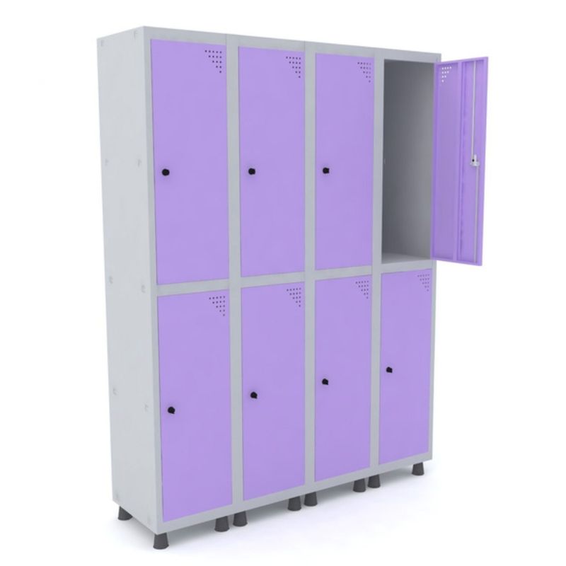 ROUPEIRO-8-PORTAS-GRANDES-LILAS-PARA-CADEADO-SEM-PRATELEIRA---PANDIN