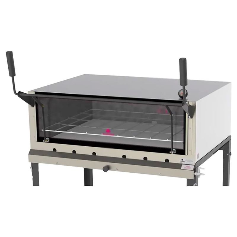 FORNO-LASTRO-GAS-PRP-860-INOX-80X60CM-GUILHOTINA---PROGAS