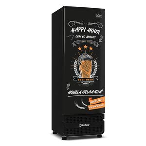 Cervejeira Ccv-355 Preto 538L Porta Cega Adesivada Happy Hour 127V - Imbera