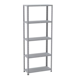Estante De Aço Light 5 Prateleiras Cinza 180X70x30 - Pandin