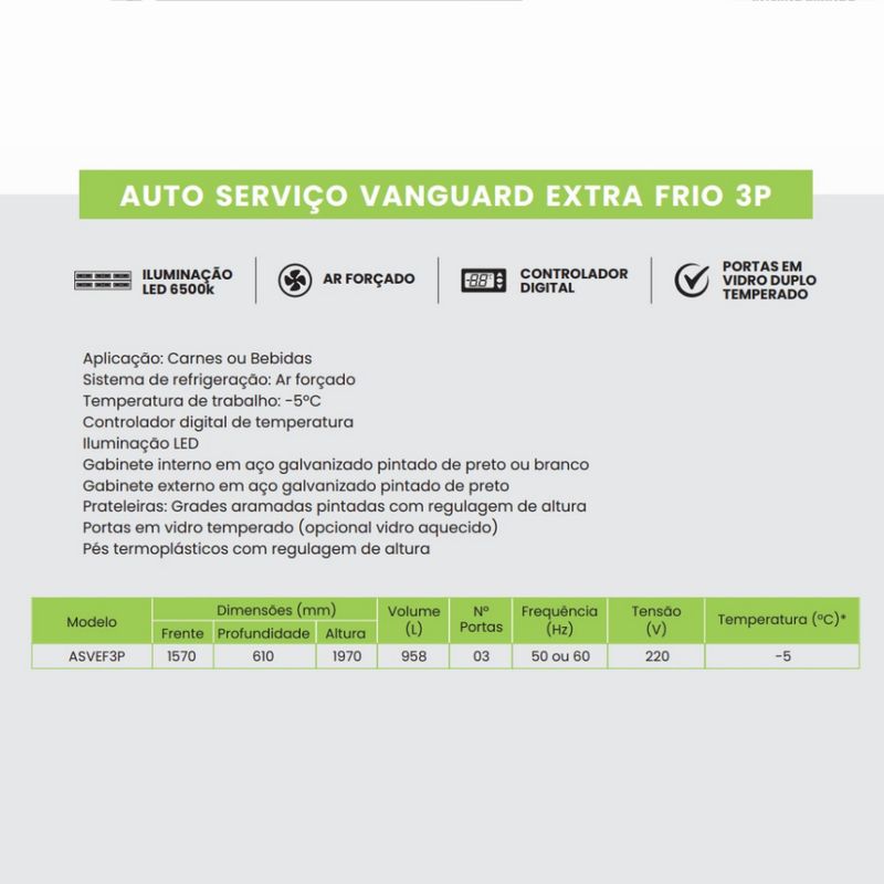 AUTO-SERVICO-EXTRA-FRIO-ASVEF3P-VANGUARD-TODO-PRETO-3-PORTAS-220V---REFRIMATE