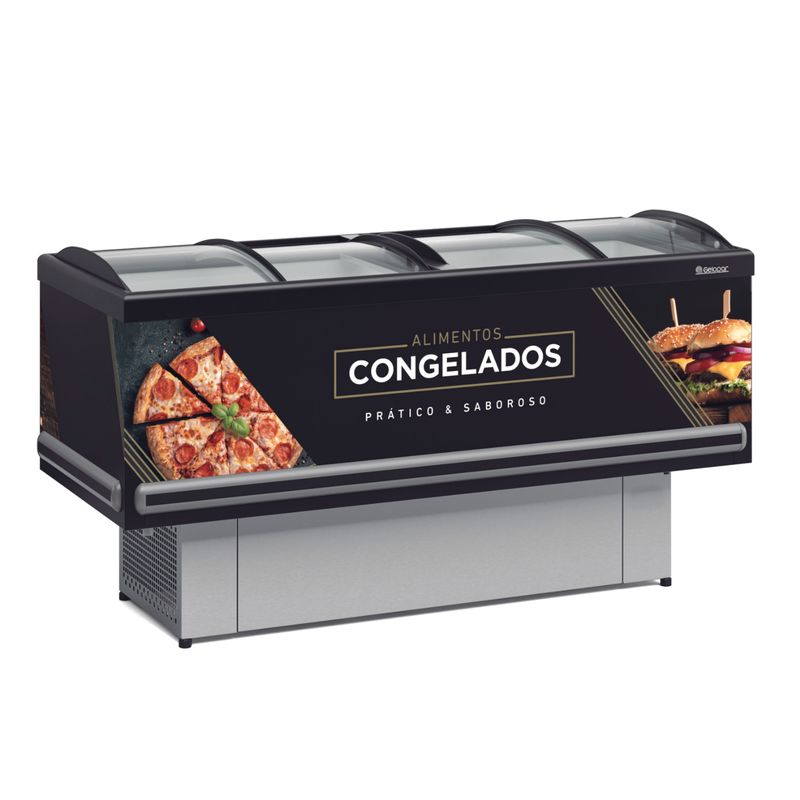 ILHA-PARA-CONGELADOS-PLUS-DUPLA-ACAO-GESV-190C-PRETO-VIDRO-CURVO-220V---GELOPAR