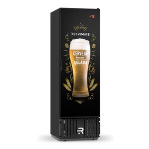 Cervejeira Visa Cooler Vcce570ps 570L Preto Porta Cega Adesivada 127V - Refrimate