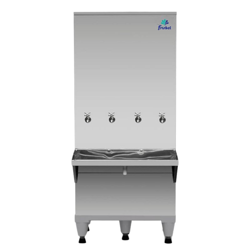 PURIFICADOR-INOX-COLUNA-200-LITROS-4-TORNEIRAS-COM-FILTRO-127V---FRISBEL