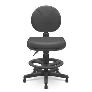 Cadeira Caixa Executiva Back System Sem Braço Courvin Preto - Plaxmetal