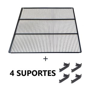 Prateleira Grade E 4 Suportes Preto Para Vrs-19 E Ccv-355 - Imbera