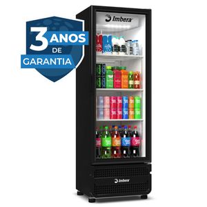 Refrigerador Expositor Vertical Vrs16 Preto 453L Porta Vidro Inverter Bivolt - Imbera