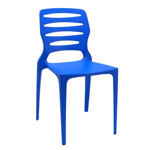 Cadeira Ville Polipropileno Azul - Plaxmetal