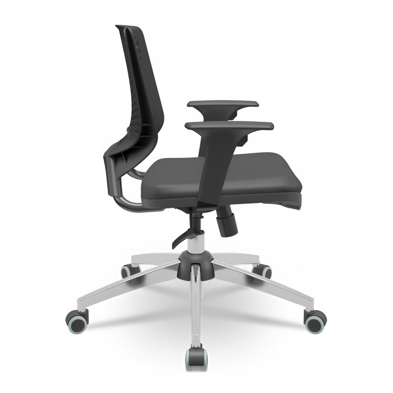 CADEIRA-BEEZI-GIRATORIA-COURO-PRETO-BASE-CROMADA---PLAXMETAL