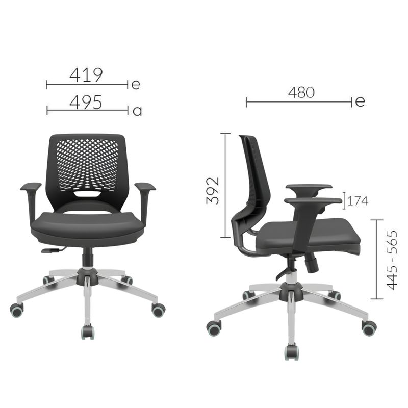 CADEIRA-BEEZI-GIRATORIA-COURO-PRETO-BASE-CROMADA---PLAXMETAL