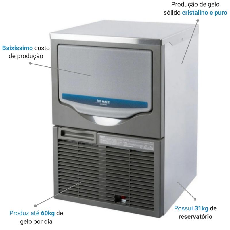 MAQUINA-DE-GELO-EM-CUBO-60KG-DIA-SRM-60A-DEPOSITO-31KG-220V---MACOM