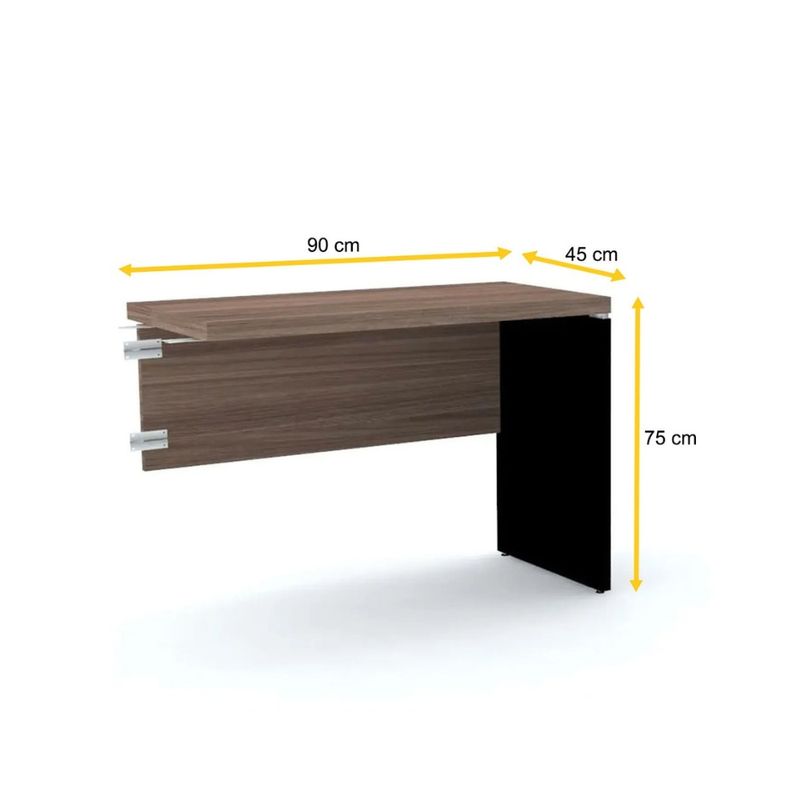 COMPLEMENTO-PARA-MESA-PE40-90X75X450-WALNUT-PRETO-6208.51472