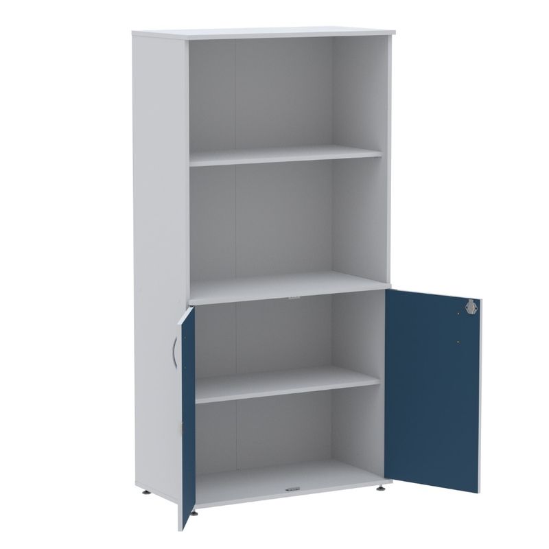 ARMARIO-MISTO-MAXXI-2-PORTAS-BAIXA-158X89X41-AZUL-E-CINZA---PANDIN