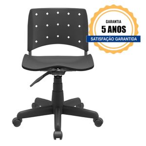 Cadeira Ergoplax Giratoria Preto - Plaxmetal