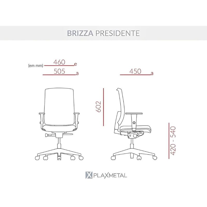 CADEIRA-PRESIDENTE-BRIZZA-POLIESTER-PRETO-RELAX---PLAXMETAL