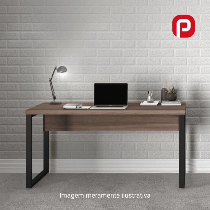MESA-SECRETARIA-PE40-134X60-PE-TUBULAR-NOGUEIRA-PRETO---PANDIN