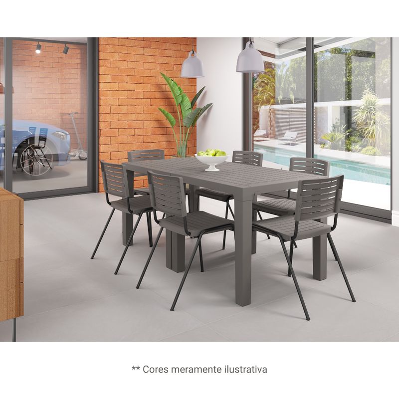 MESA-NIALA-QUADRADA-CINZA-TAMPO-80X80CM-PLASTICO---PLAXMETAL