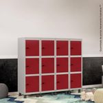 MINI-ROUPEIRO-ACO-3-PORTAS-VERMELHO-TRANCA-CADEADO---PANDIN